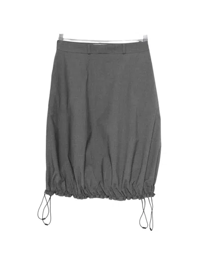 Coperni Balloon-shape Midi Skirt In Gray
