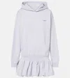 Coperni Basque Logo Bubble Hem Hoodie In Grey
