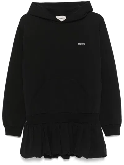 Coperni Basque Logo Mini Dress In Black