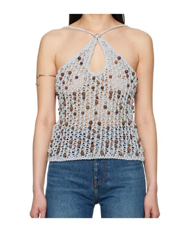 COPERNI BEADED KNITTED TANK TOP