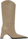 Coperni Pointed Toe Boots In Beige