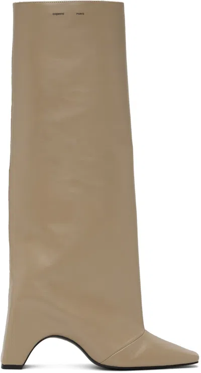 Coperni Beige Bridge Tall Boots