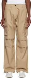 Coperni Beige Flap Pocket Cargo Pants In Beige
