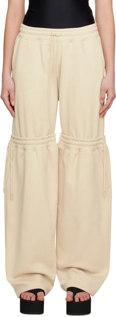 Coperni Beige Hybrid Lounge Pants In Sand