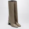 Coperni Beige Leather Bridge Boot Women
