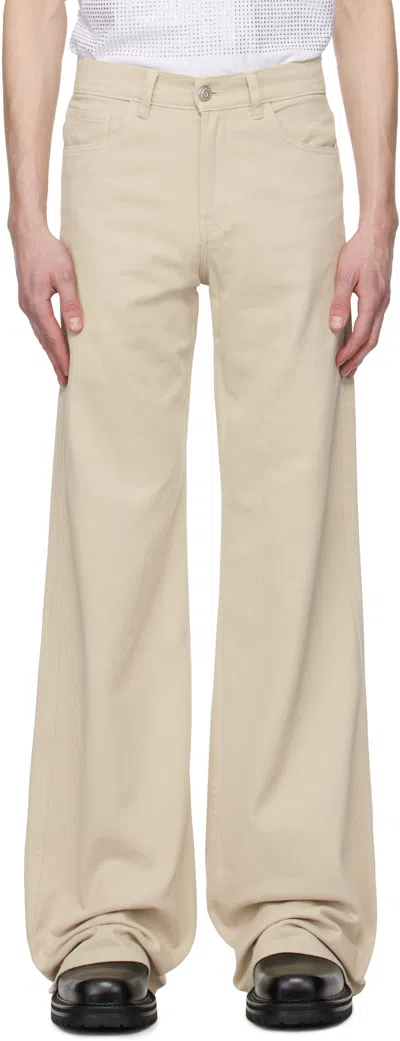 COPERNI BEIGE WIDE LEG JEANS