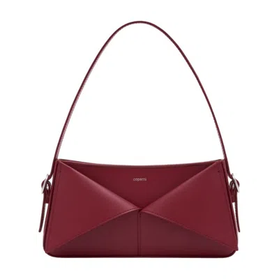 Coperni Belt Baguette Bag In Burgundy