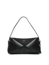 Coperni Belt Baguette Leather Shoulder Bag In Black