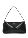 Coperni Belt Baguette Leather Shoulder Bag In Black