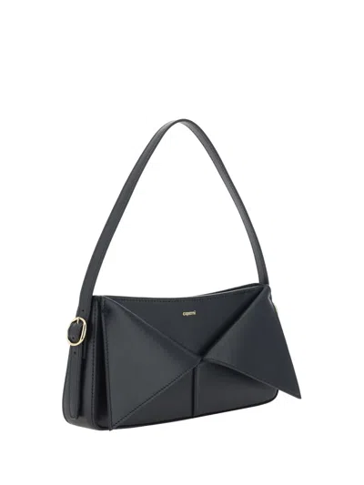 Coperni Belt Baguette Leather Shoulder Bag In Black