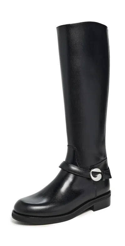 COPERNI BELT CAVALIER BOOTS BLACK