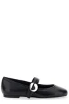 Coperni Leather Ballet Flats In Black