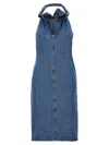 Coperni 'belt Halter Neck' Dress In Blue