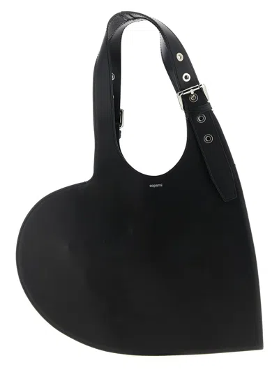 Coperni 'belt Heart' Shoulder Bag In Black