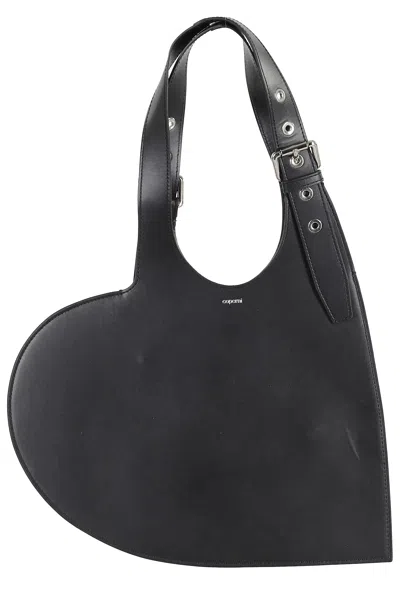Coperni Belt Heart Tote In Black