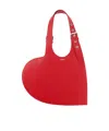 Coperni Red Belt Heart Tote In Red