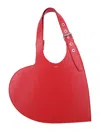 Coperni Red Belt Heart Tote In Red
