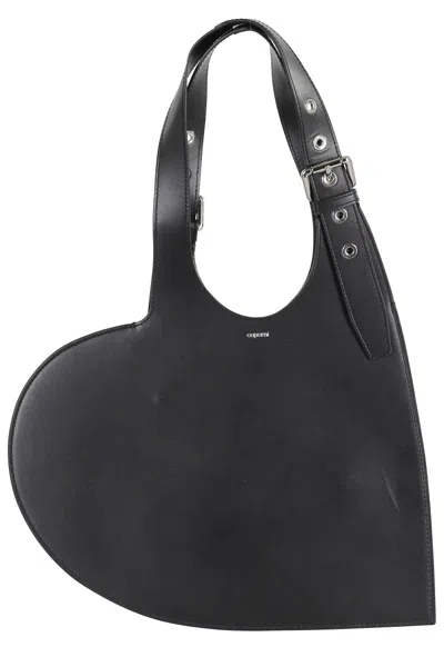 Coperni Belt Heart Tote Bag In Black