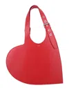 Coperni Red Belt Heart Tote In Red