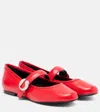 Coperni Belt Leather Mary Jane Flats In Red