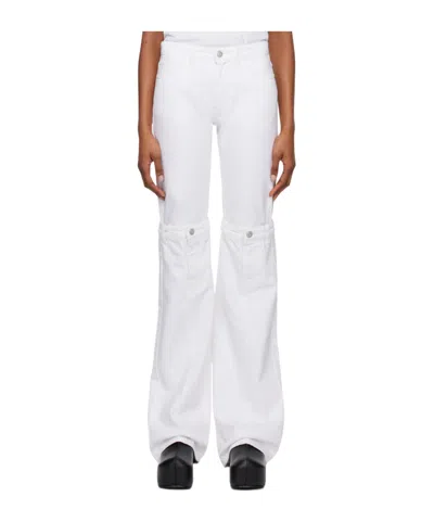 Coperni Belt-loop Jeans In White