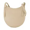 Coperni Belt Strap Leather Hobo Bag In Neutral