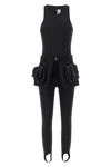 Coperni Synthetic Fabric Tracksuit With Utility Belt In Black