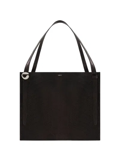 Coperni Belt Tote Bag In Brown