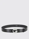 Coperni Infinity Logo-buckle Leather Belt In Black