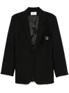 Coperni Nero Tailored Blazer With Unique Embellished Pocket In 黑色