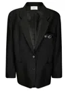 Coperni Nero Tailored Blazer With Unique Embellished Pocket