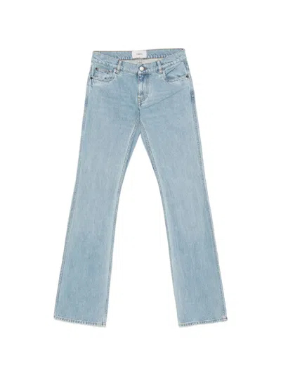 Coperni Belt-embellishment Jeans In Blue
