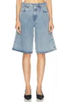 Coperni Denim Bermuda In Blue Washed