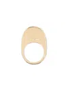 Coperni Oval Shape Rings Polished Finish In Gold