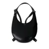 Coperni Swipe Glossy Finish Backpack With Adjustable Strap In Black