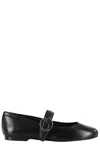 Coperni Leather Mary Jane Ballerina Flat In Black