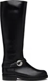 Coperni Stylish Knee-high Ankle Boots Buckle Detail In Black