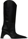 Coperni Leather Boots With Iconic Logo In Black