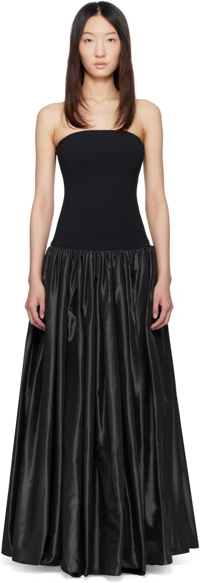 Coperni Black Bustier Princess Maxi Dress