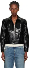 Coperni Organic Polyurethane Jacket Featuring Shiny Finish In Black