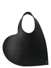Coperni Heart-shape Leather Tote Bag In Black