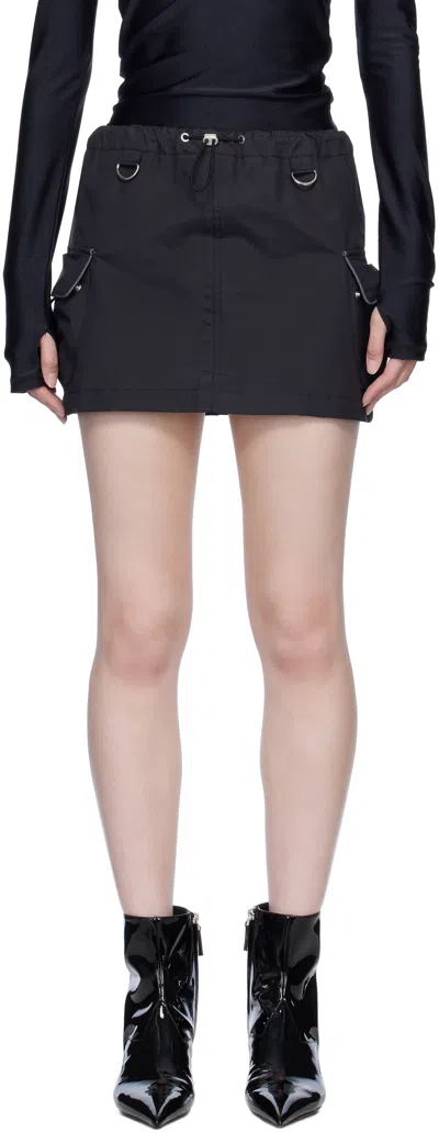 Coperni Black Cargo Miniskirt