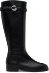 Coperni Cavaliers Leather Knee-high-boots In Black