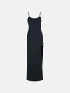Coperni Black Cotton Blend Dress In Black
