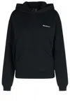 Coperni Maleficent Hooded Cotton Sweatshirt With Kangaroo Pocket In Black