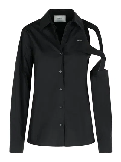 COPERNI BLACK COTTON SHIRT