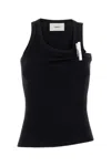 Coperni Women Black Cotton Tank Top