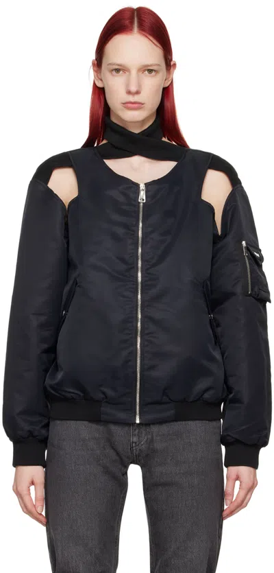 COPERNI BLACK CUT-OUT BOMBER