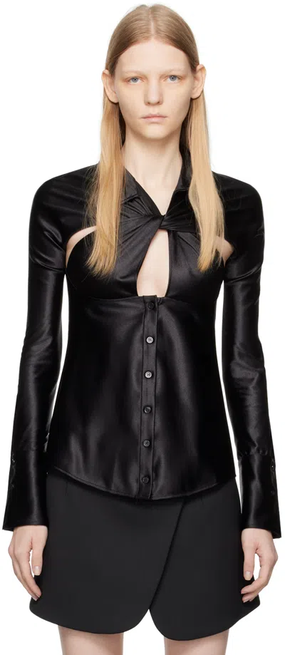 Coperni Black Cutout Shirt