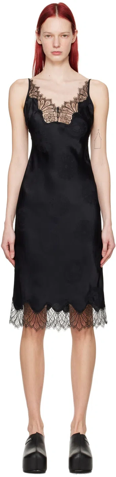 Coperni Cymatics Midi Dress In Black